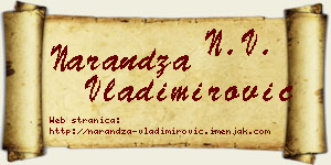 Narandža Vladimirović vizit kartica